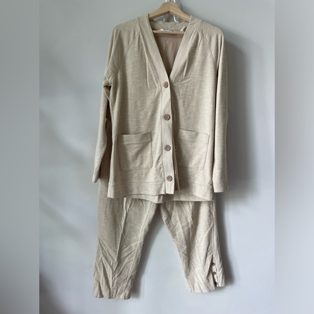 Bridgehampton Isaac Mizrahi Live Cardigan and Pant Set
